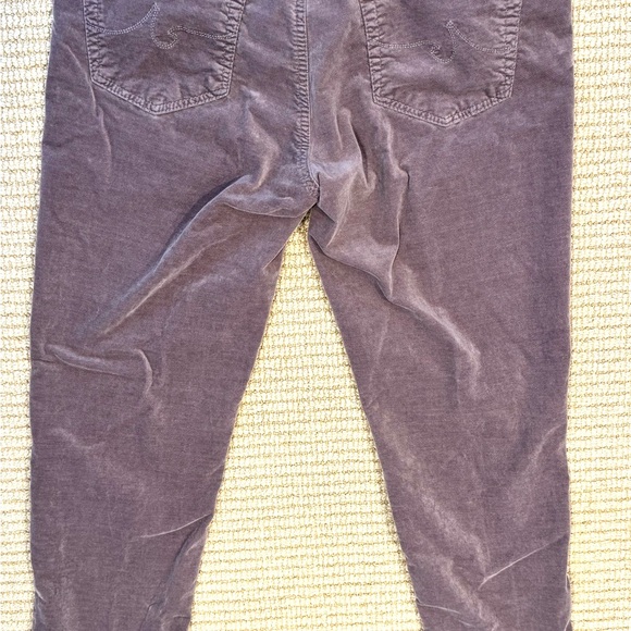 AG Adriano Goldschmied - The Stevie ankle jean - mauve velvet - 30R perfect! - Picture 10 of 11